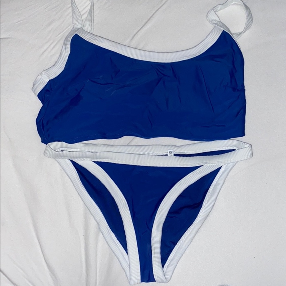 Aerie Longline Blue Bikini set